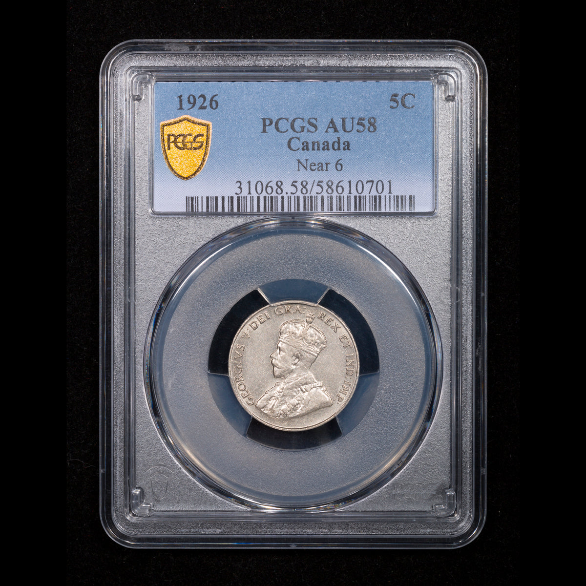 5 Cent 1926 Near 6 PCGS AU-58