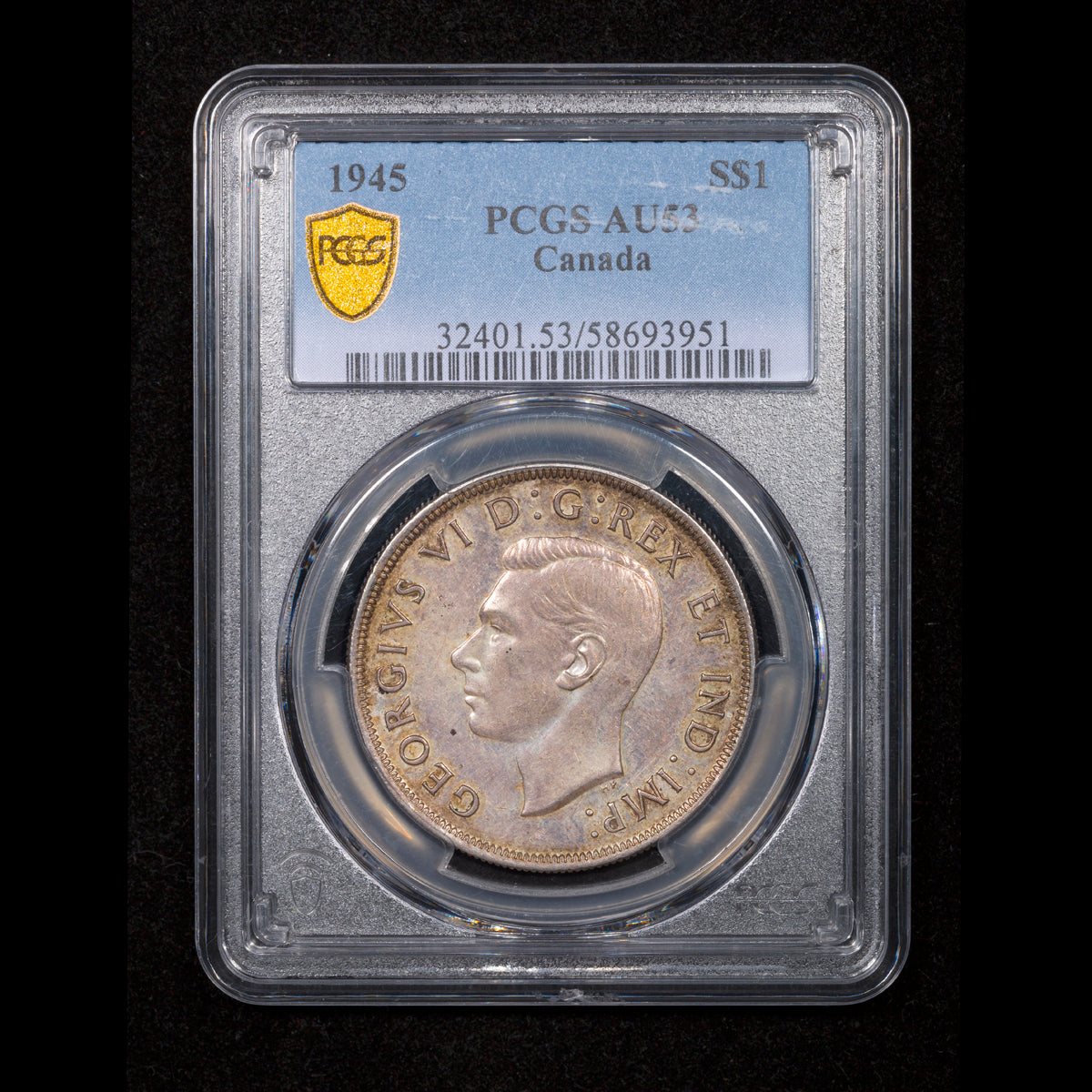 $1 1945 PCGS AU-53