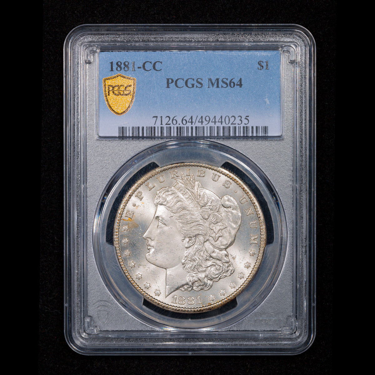 US $1 1881CC PCGS MS-64