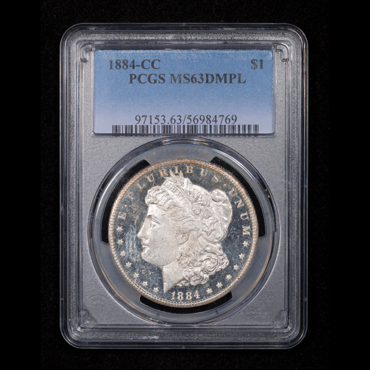 US $1 1884CC PCGS MS-63 DMPL