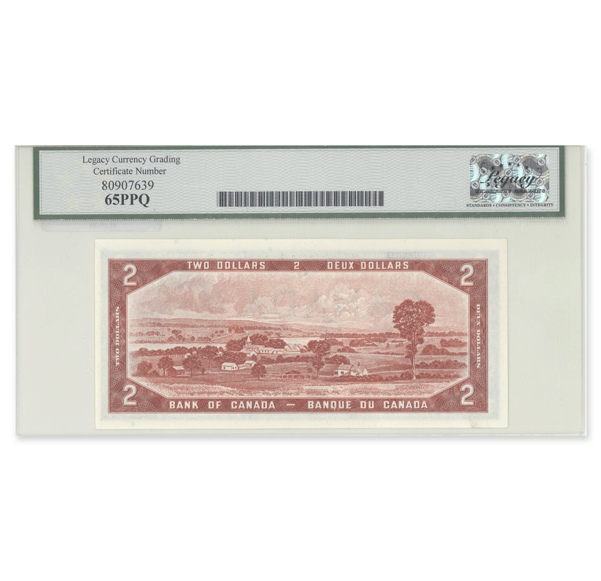 $2 1954 Modified Series BC-38a-N5 Low Serial # Beattie-Coyne Prefix A/R Legacy GUNC-65 PPQ