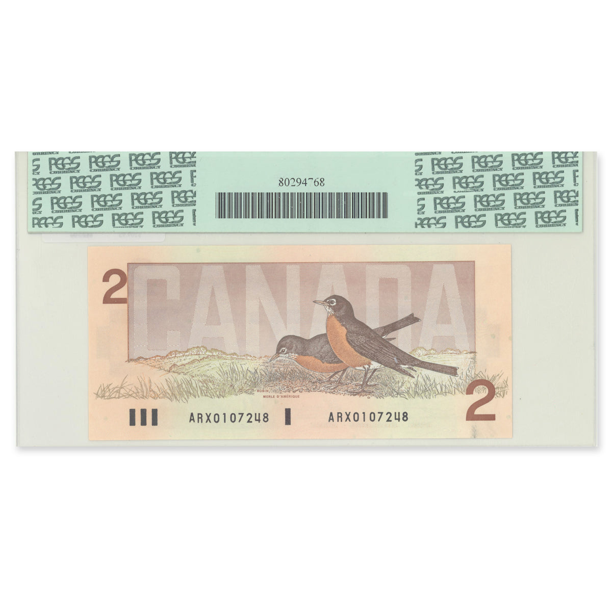 $2 1986 BC-55aA Replacement Crow-Bouey Prefix ARX PCGS GUNC-66 PPQ