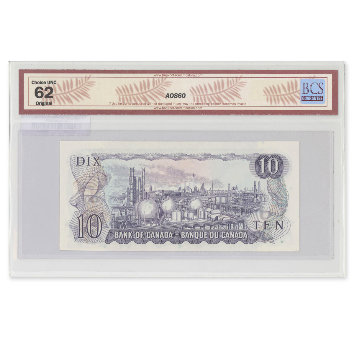 $10 1971 BC-49c Lawson-Bouey Prefix TT BCS UNC-62 Original