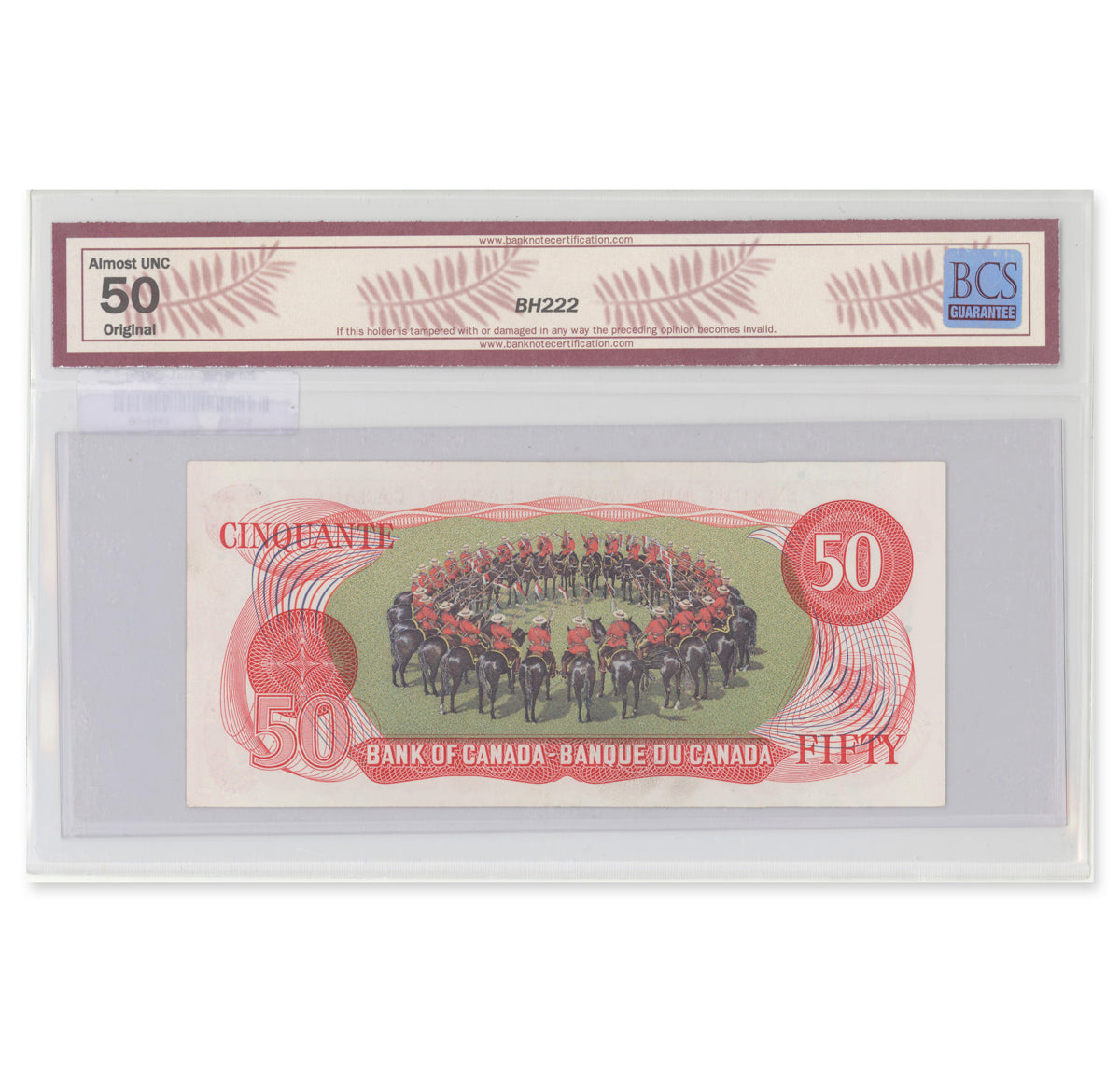 $50 1975 BC-51a Lawson-Bouey Prefix HB BCS AU-50 Original