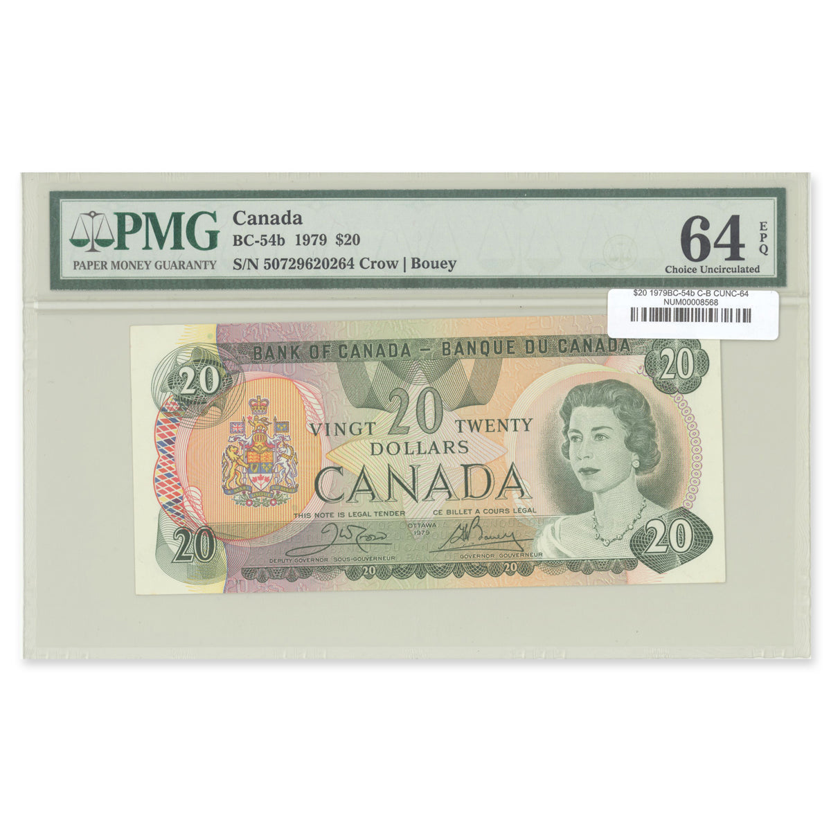 $20 1979 BC-54b Crow-Bouey PMG CUNC-64 EPQ