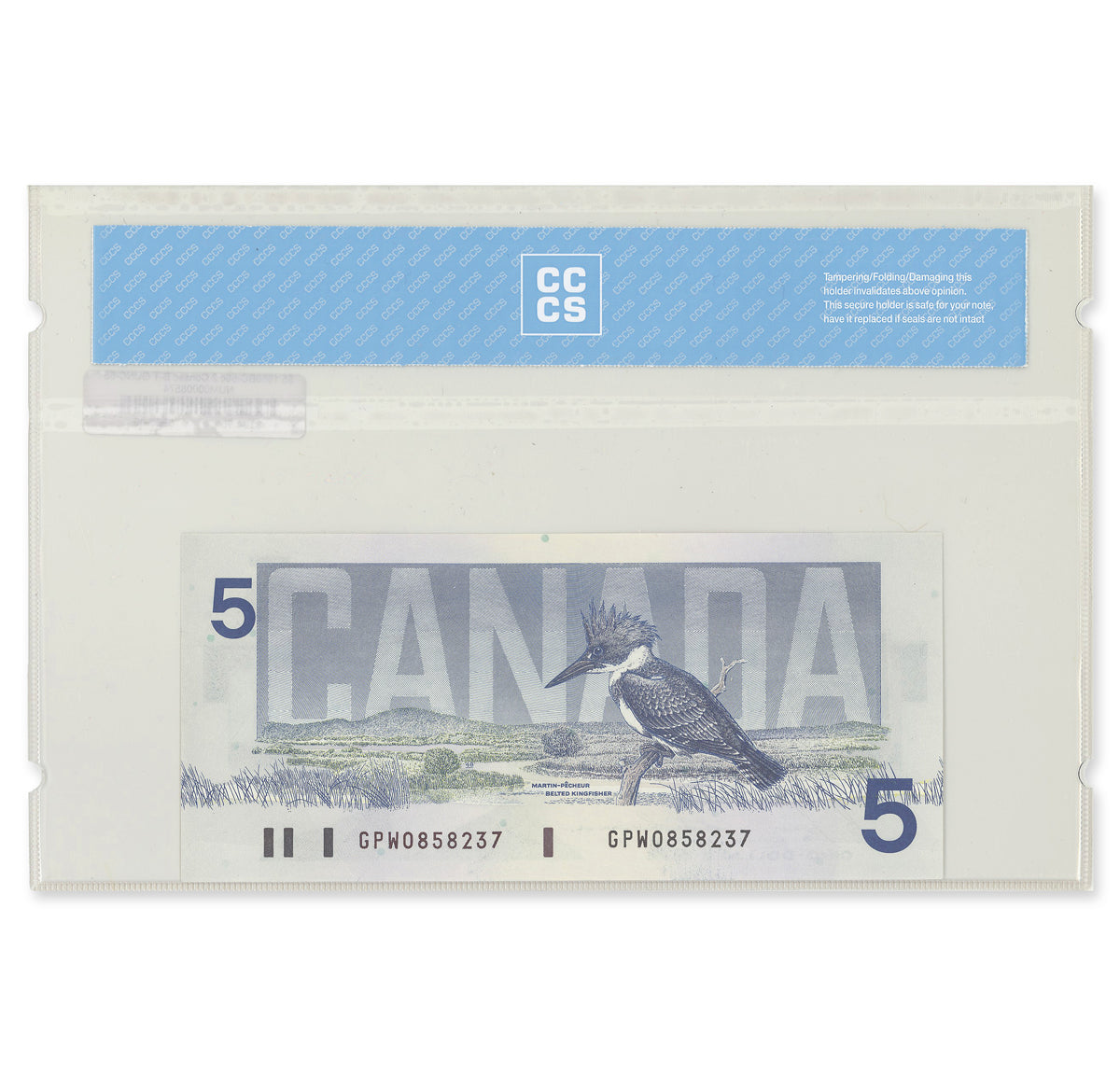 $5 1986 BC-56c 2 Consecutive Bonin-Thiessen Prefix GPW CCCS GUNC-65