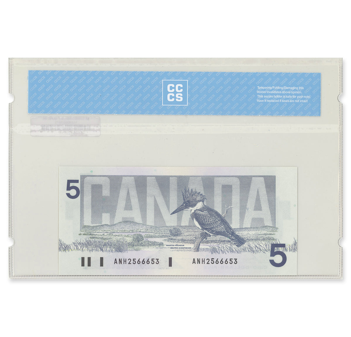 $5 1986 BC-56c-i Bonin-Thiessen Prefix ANH CCCS GUNC-66