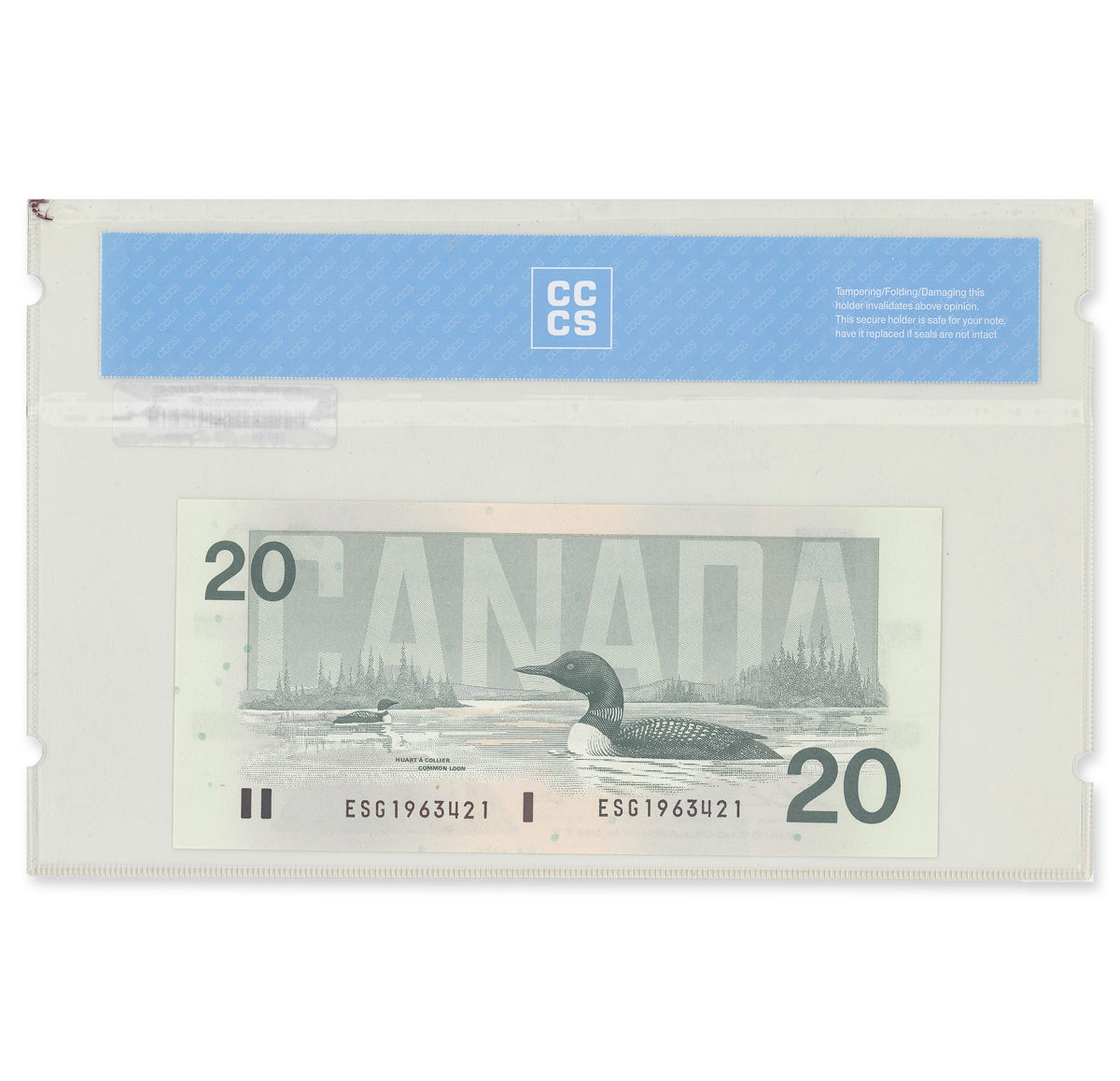 $20 1991 BC-58a Thiessen-Crow Prefix ESG CCCS GUNC-65