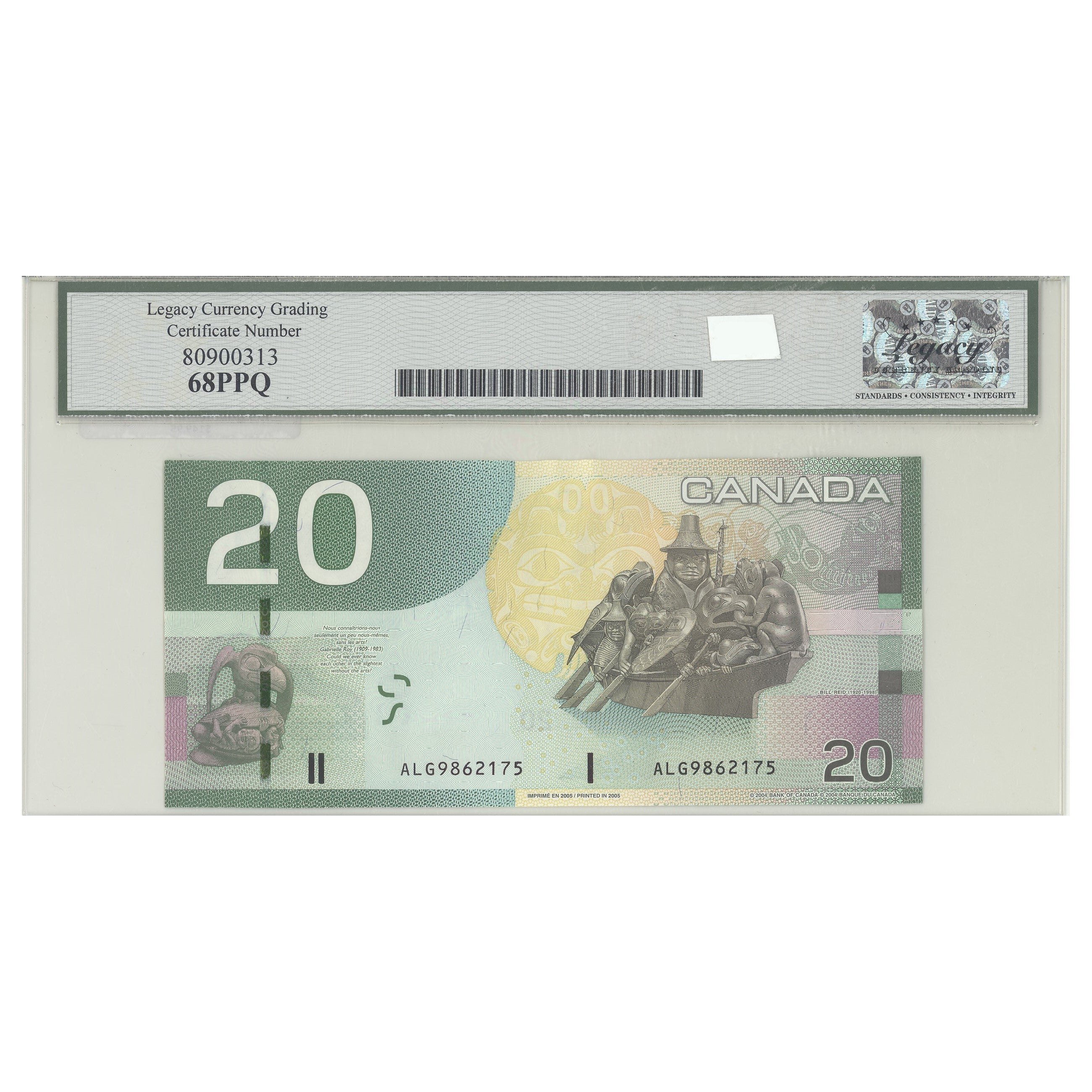 $20 2004 BC-64a Jenkins-Dodge Prefix ALG Legacy GUNC-68 PPQ