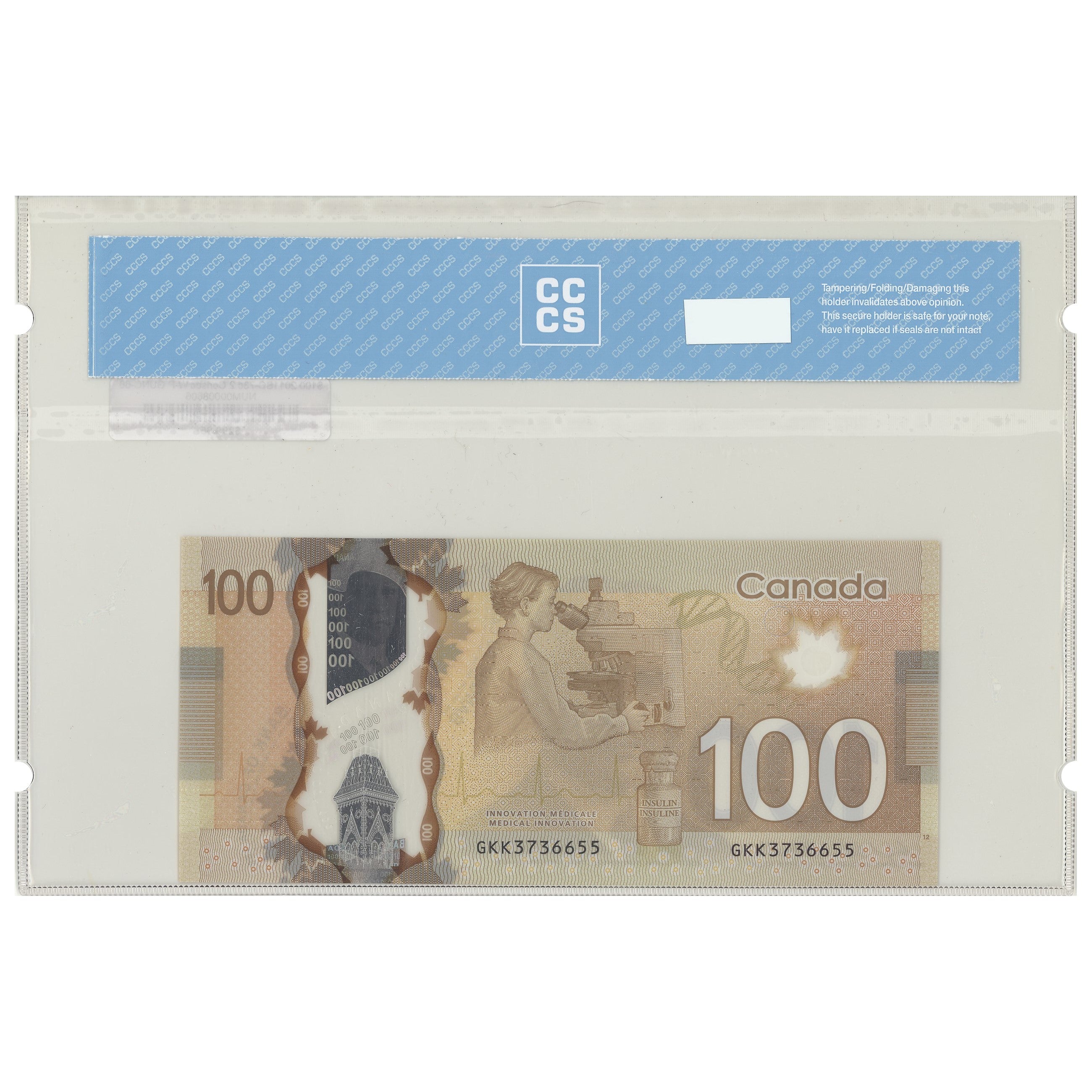 $100 2011 BC-73c 2 Consecutive Wilkins-Poloz Prefix GKK CCCS GUNC-66