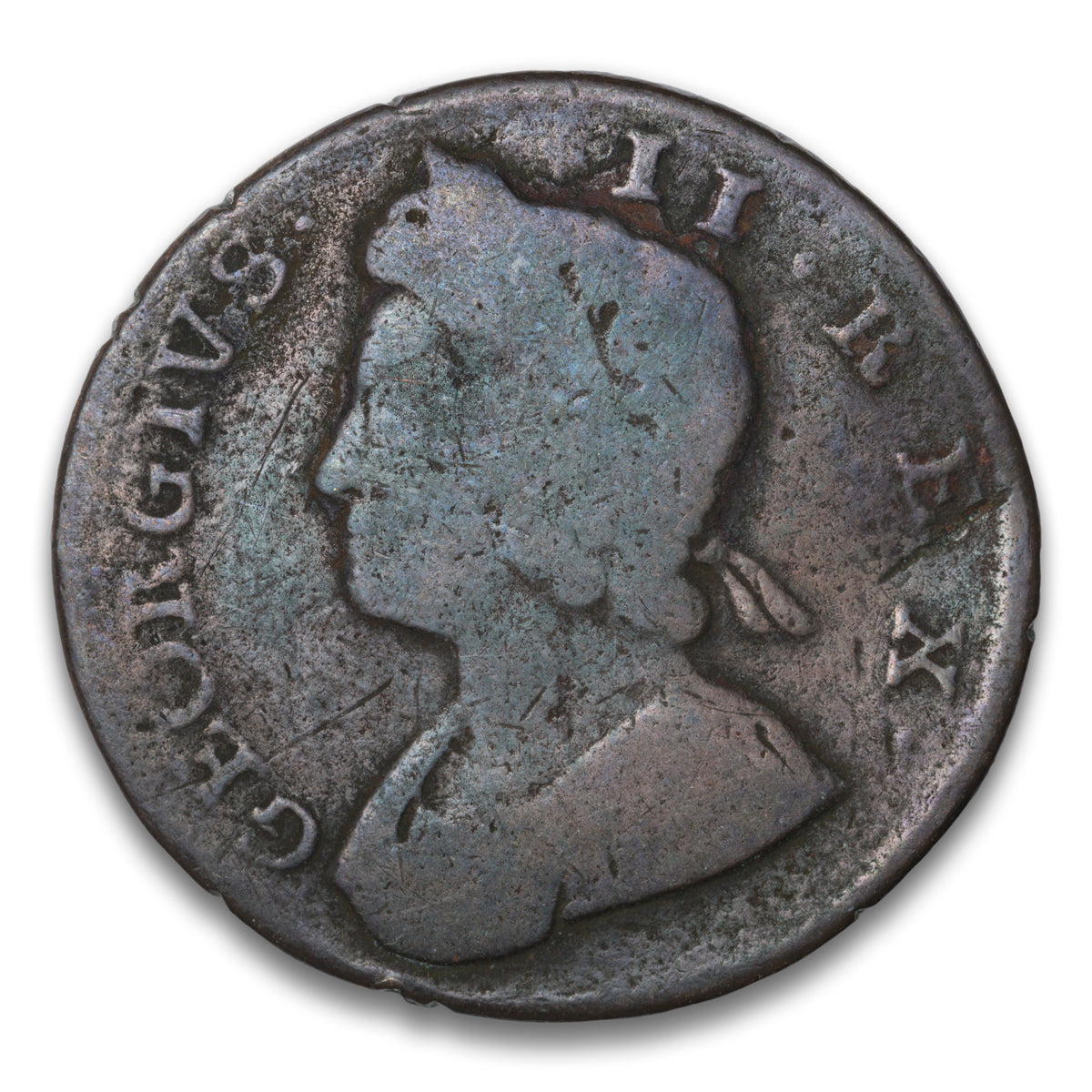 Great Britain Base 1/2 Penny 1737