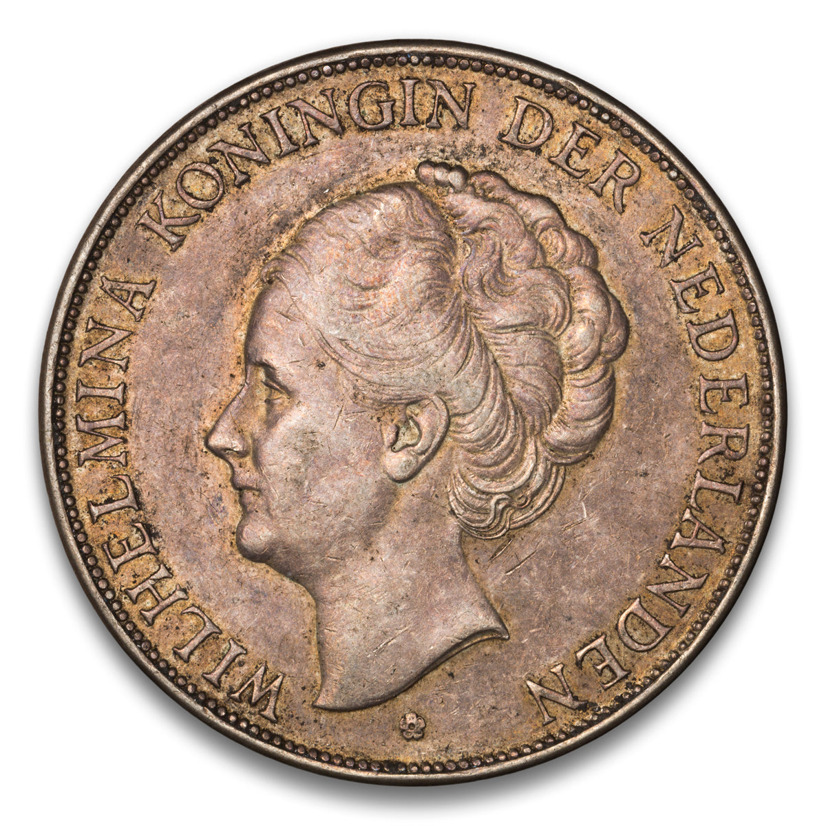 Netherlands Silver 2 1/2 Gulden 1938