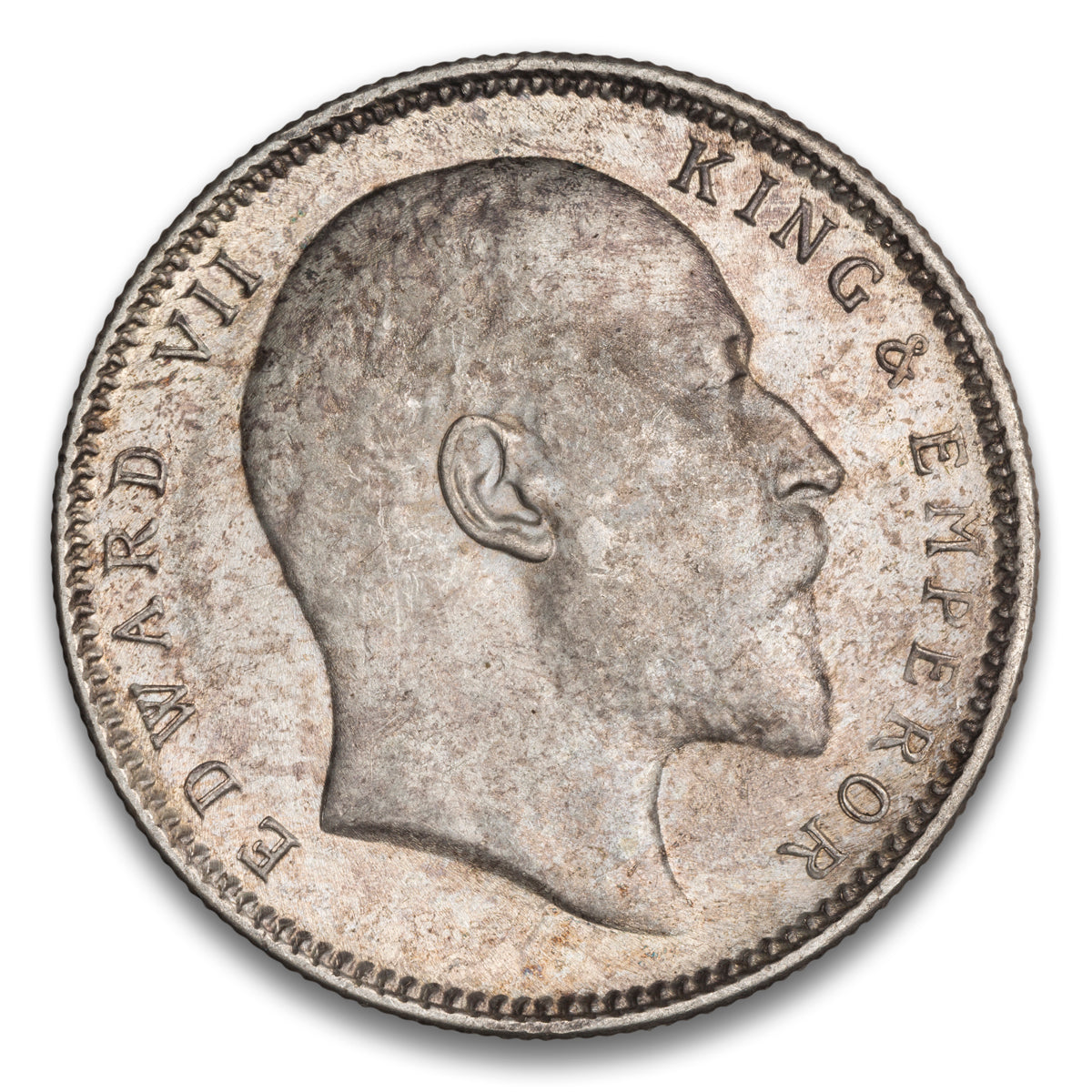 British India Silver 1 Rupee 1906