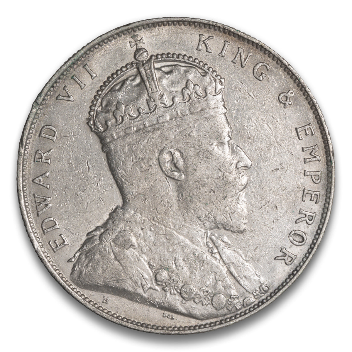 Straits Settlements $1 Silver 1907 H