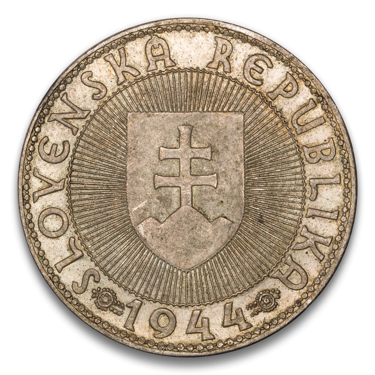 Slovakia Silver 10 Korun 1944