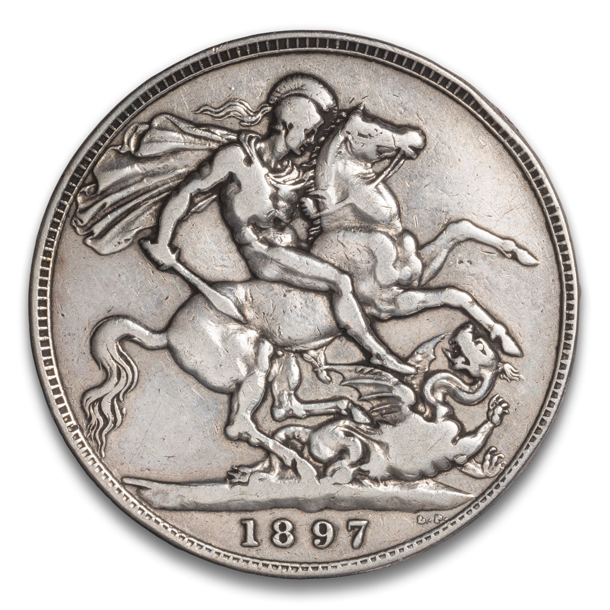 Great Britain Silver 1 Crown 1897 LX