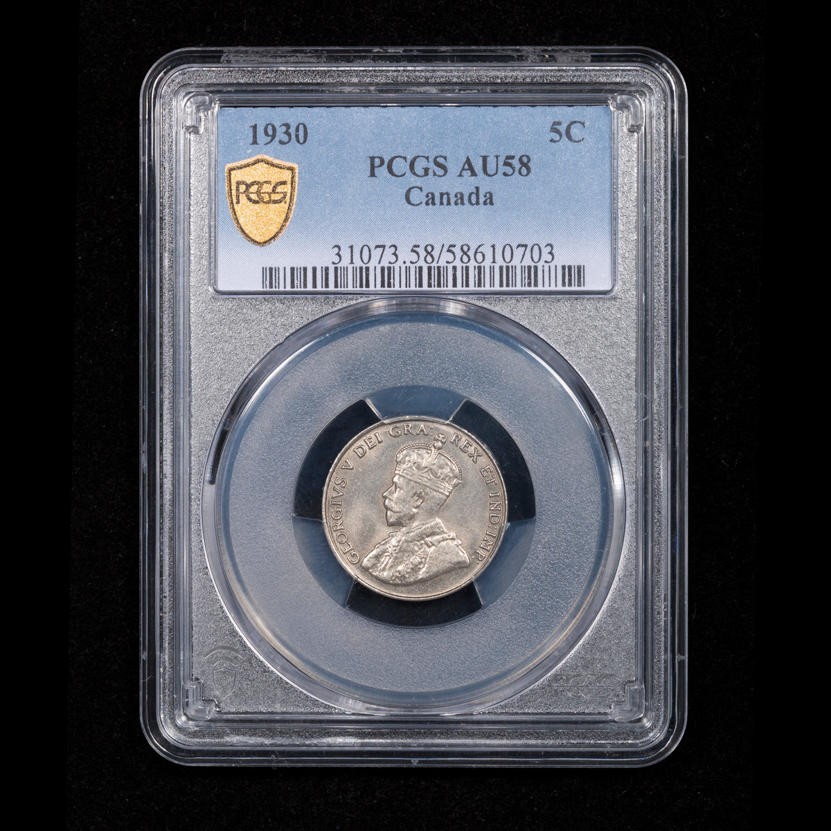 5 Cent 1930 PCGS AU-58