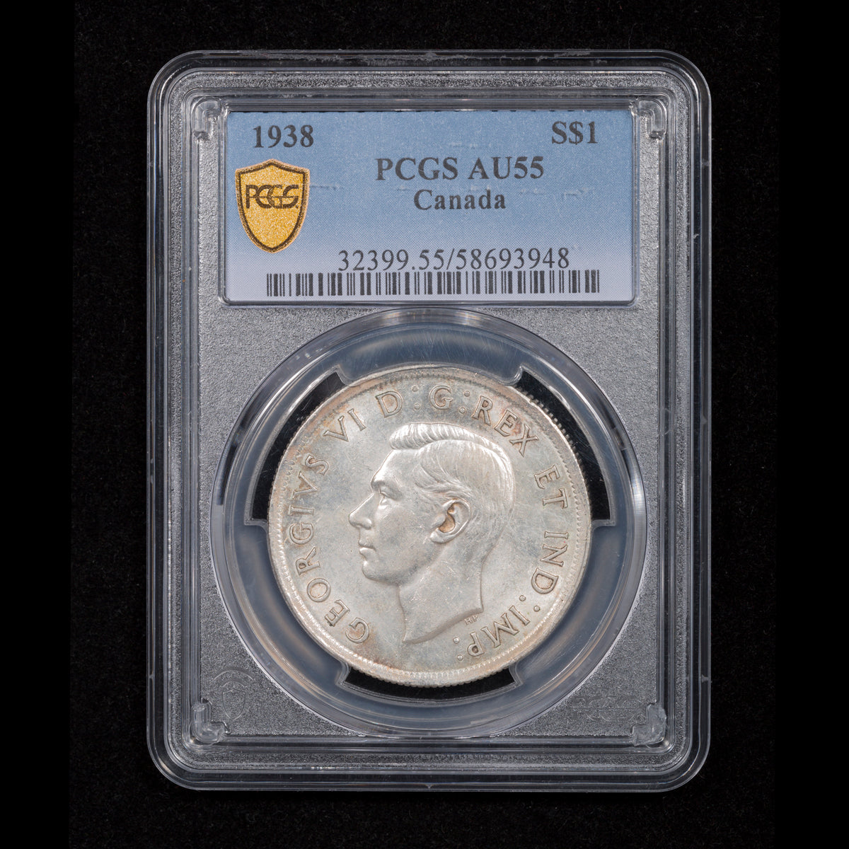 $1 1938 PCGS AU-55