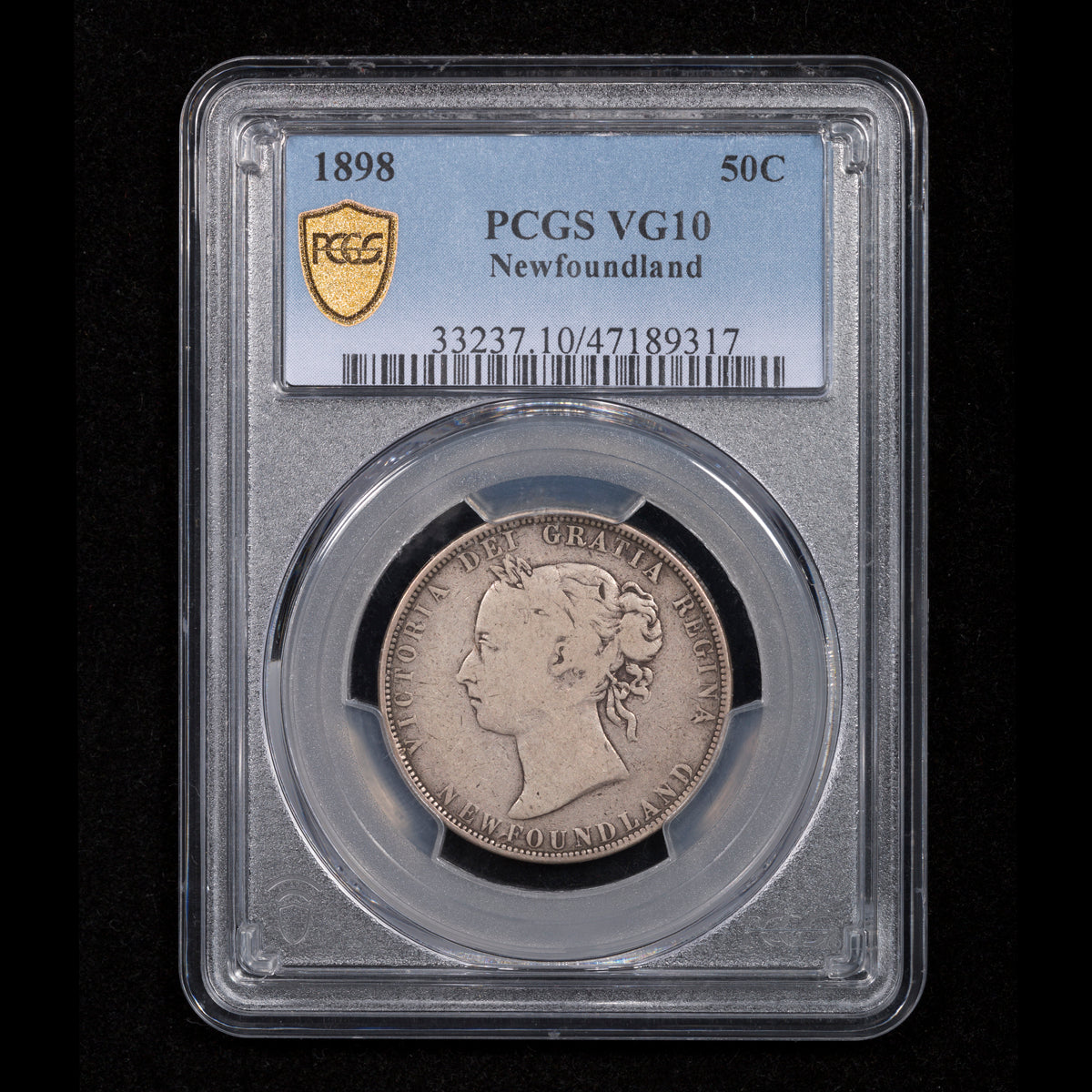 NFLD 50 Cent 1898 PCGS VG-10