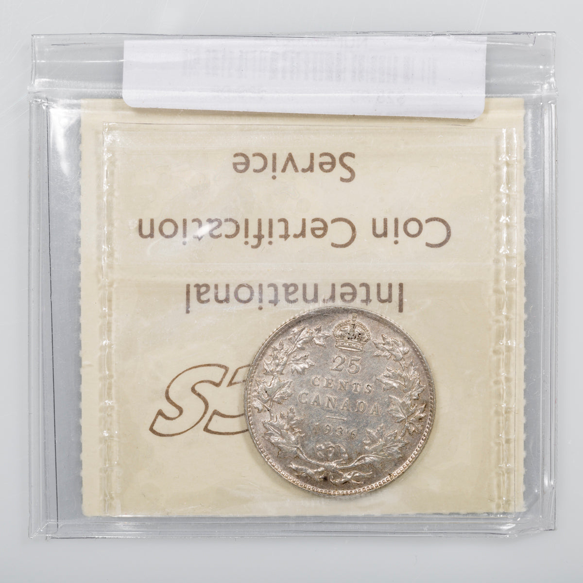 25 Cent 1936 ICCS VF-30