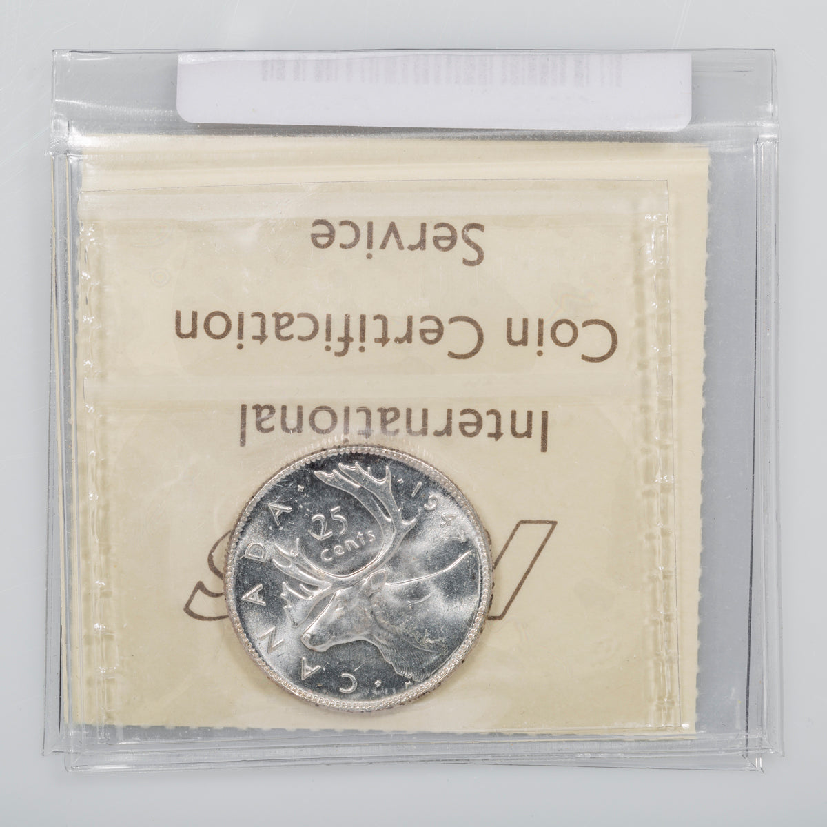 25 Cent 1937 ICCS MS-63