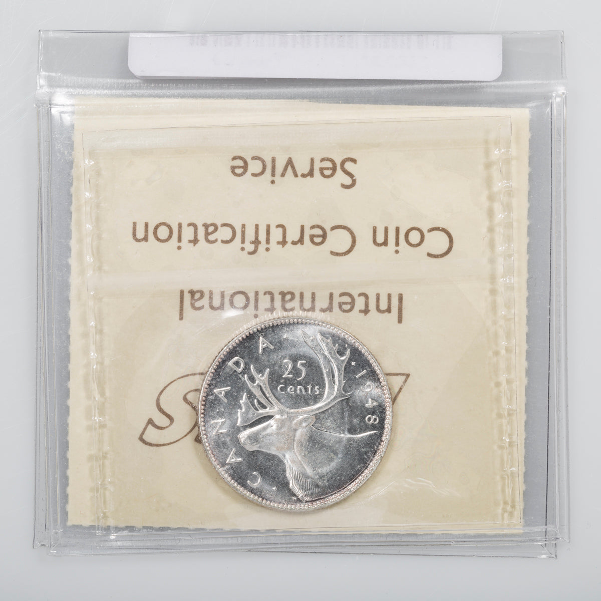 25 Cent 1948 ICCS MS-63