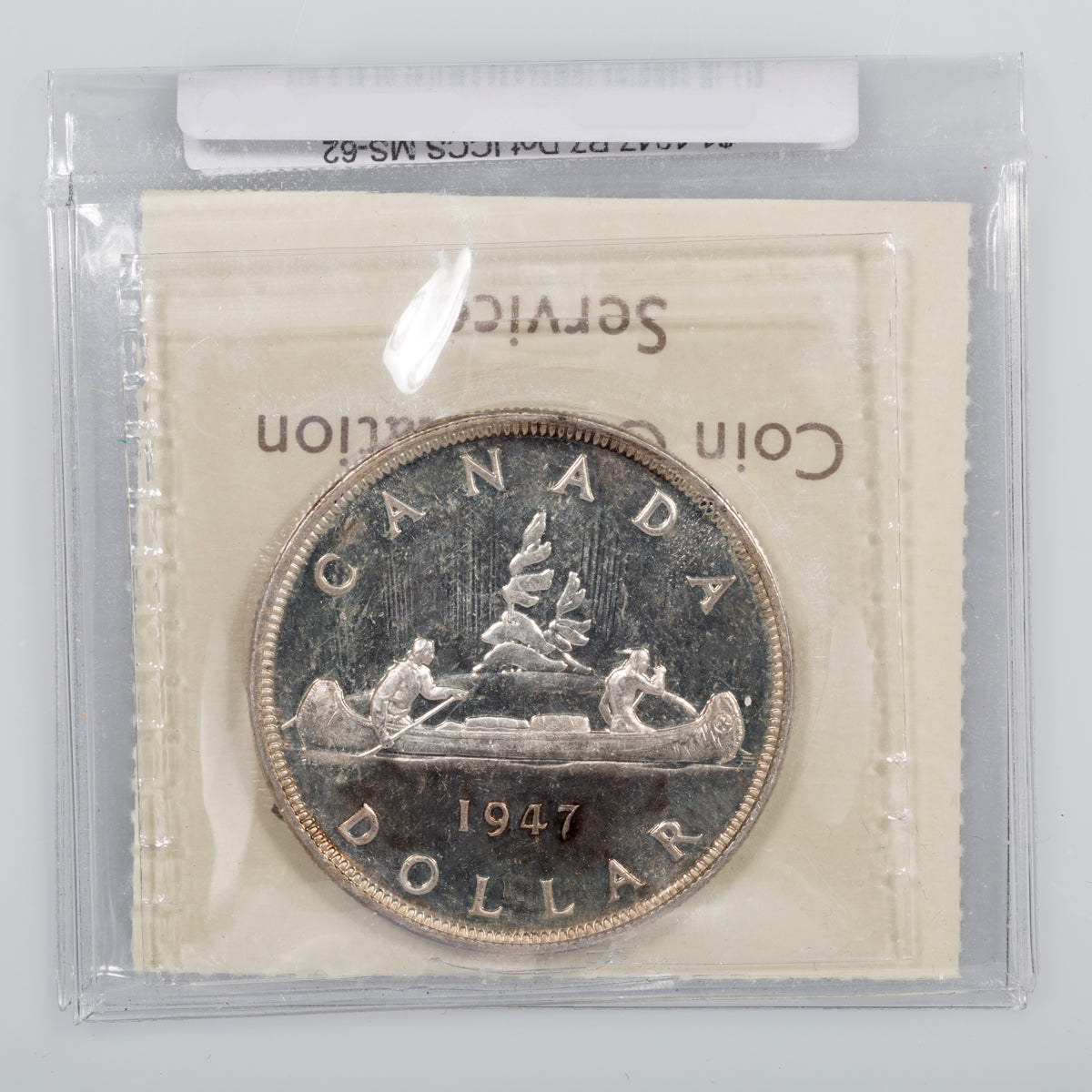 $1 1947 P7 Dot ICCS MS-62