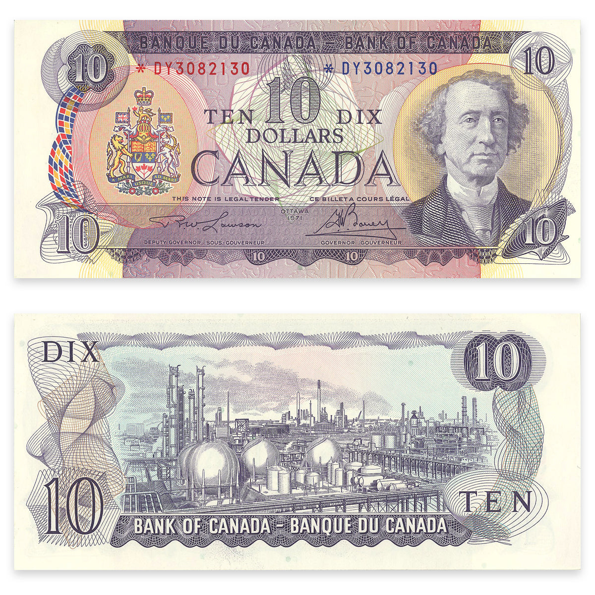 $10 1971 BC-49cA Replacement Lawson-Bouey Prefix *DT EF-45