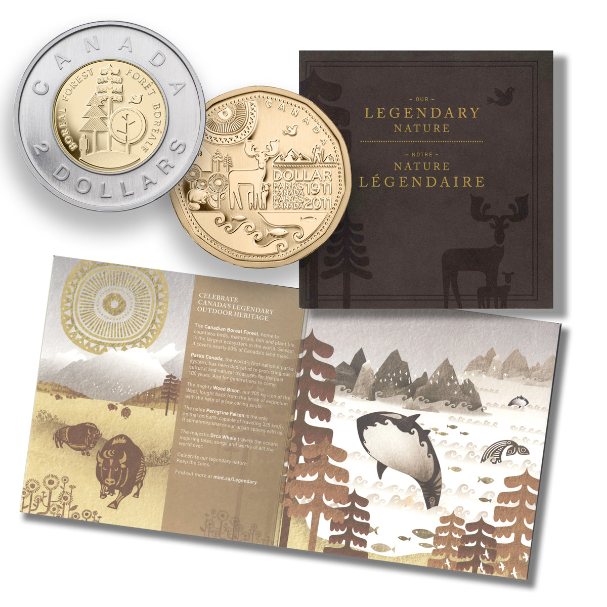 2011 Our Legendary Nature - 8 Coin Set