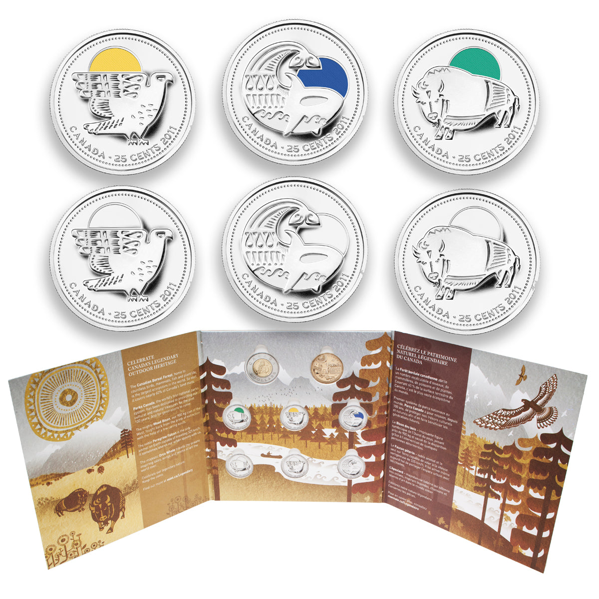 2011 Our Legendary Nature - 8 Coin Set