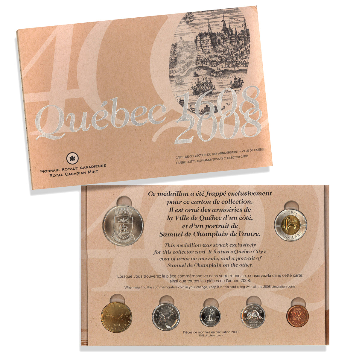 2008 Quebec City's 400th Anniversary - Collector Card