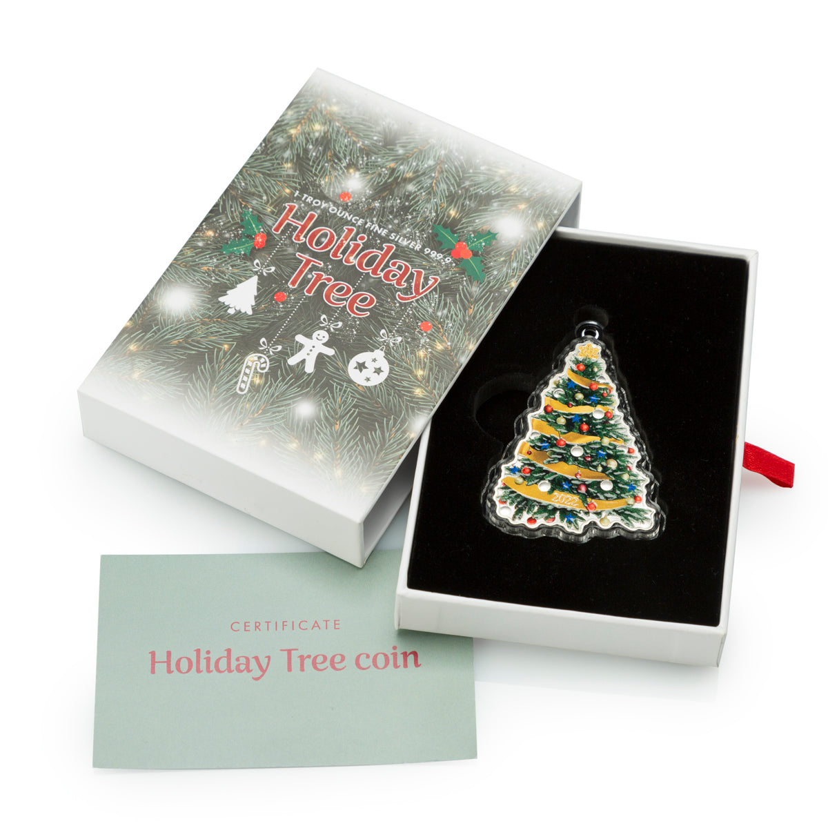 2022 $2 Holiday Tree - Pure Silver Coin