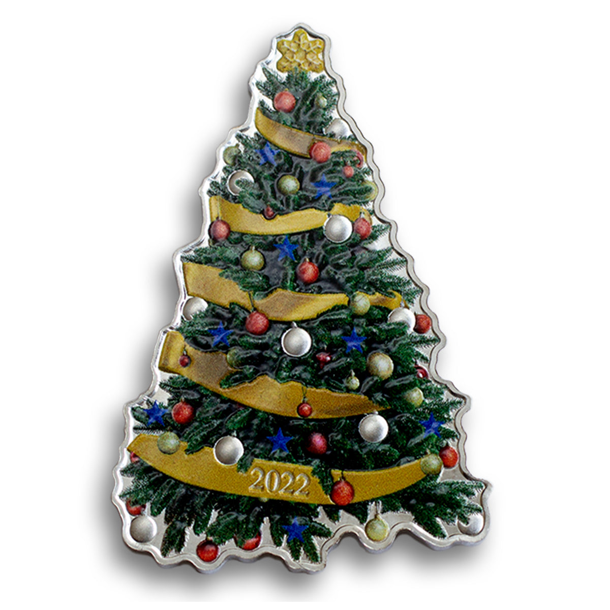 2022 $2 Holiday Tree - Pure Silver Coin