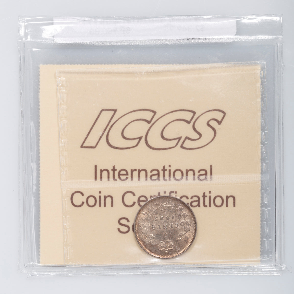 5 Cent 1885 Large 5/5 ICCS MS-62