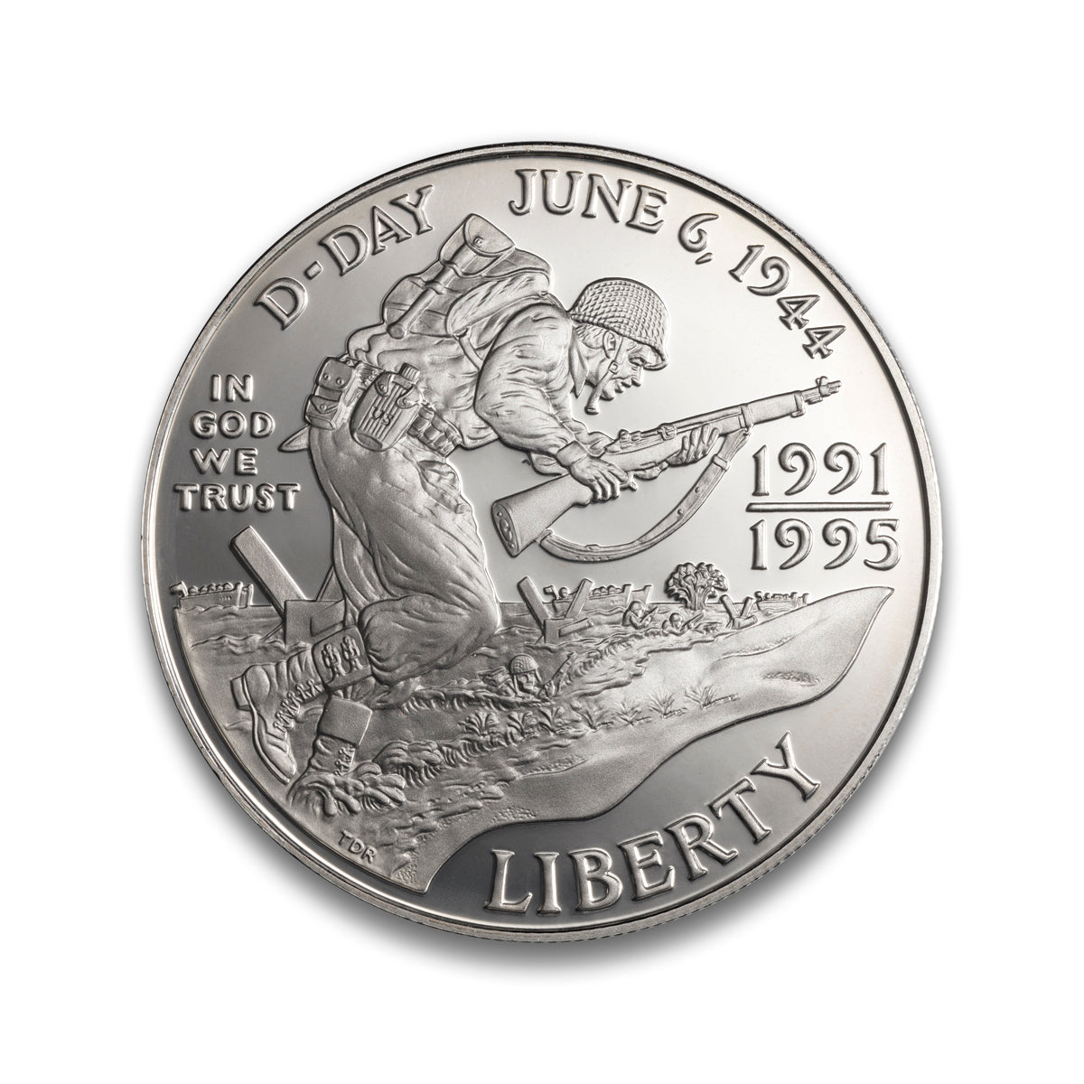 1994 Commemorating the 50th Anniversary of the Allied Invasion of Europe - Silver Three Coin Set