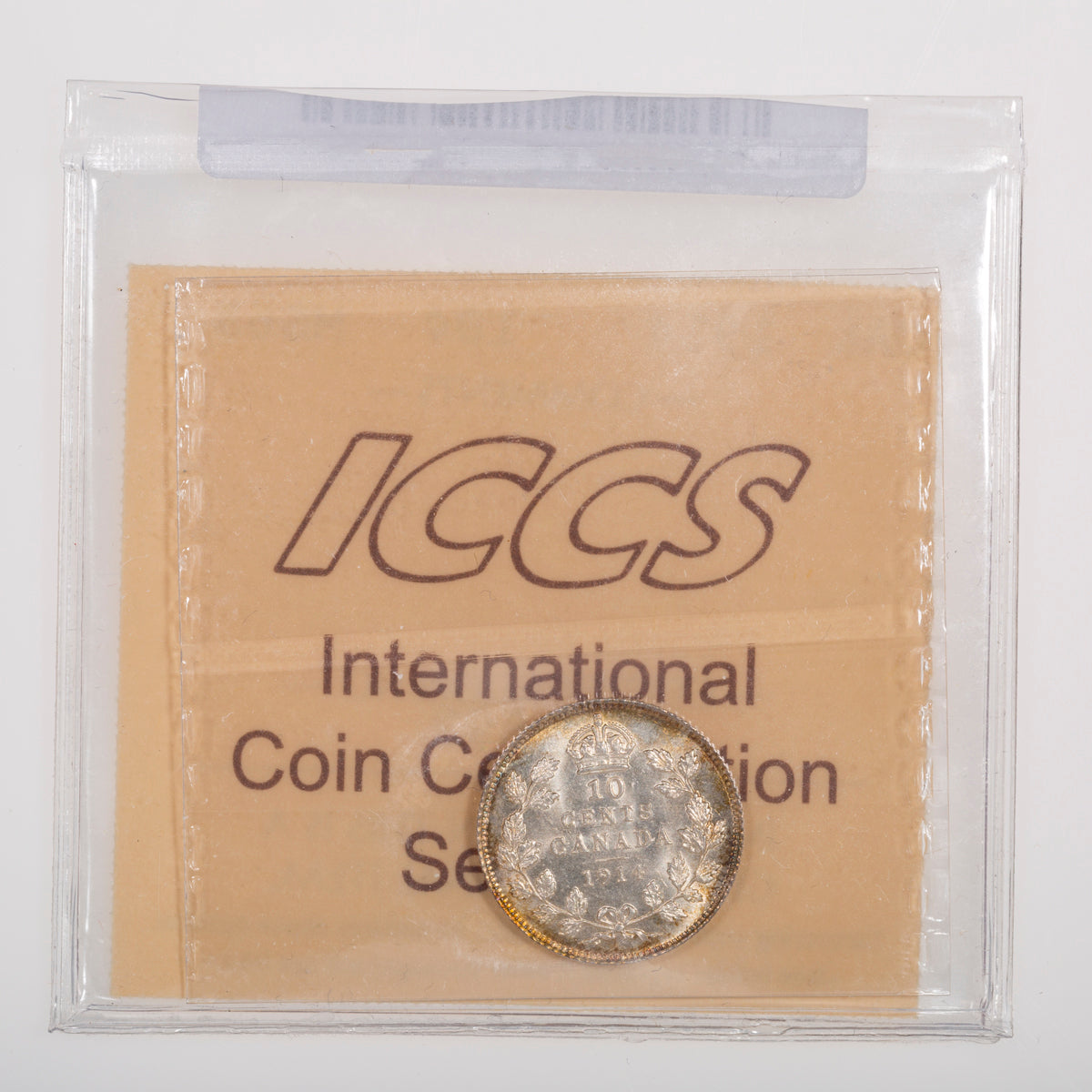 10 Cent 1914 ICCS MS-65