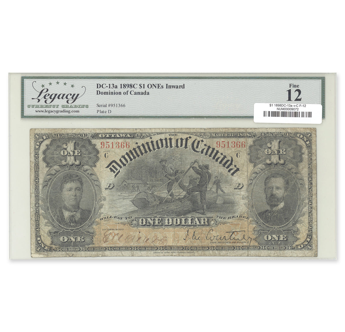 $1 1898C DC-13a various-Courtney Legacy F-12