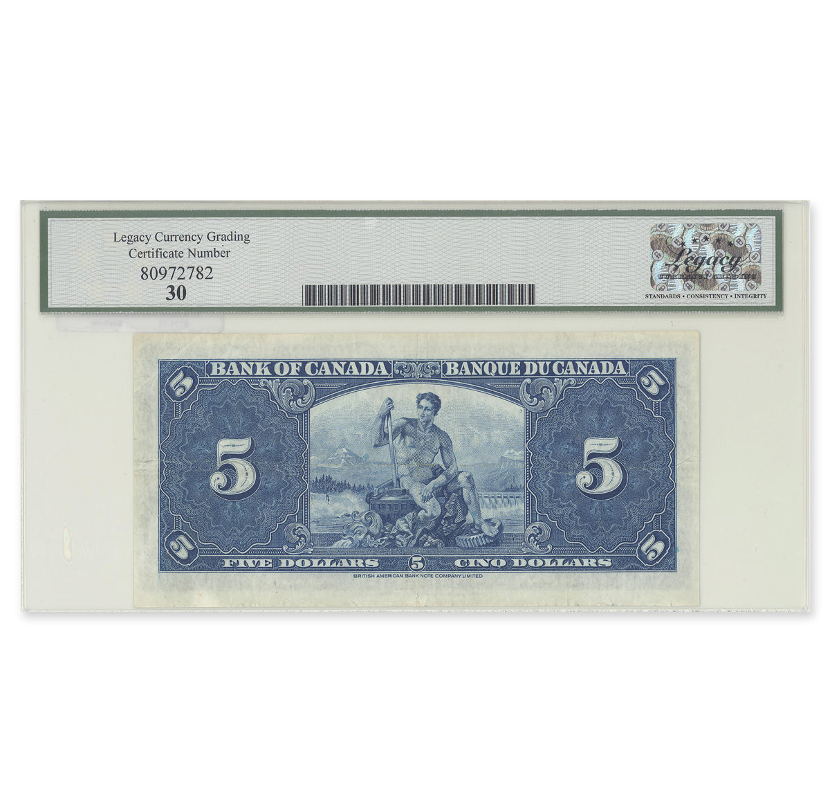 $5 1937 BC-23a Osborne-Towers Prefix A/C Legacy VF-30