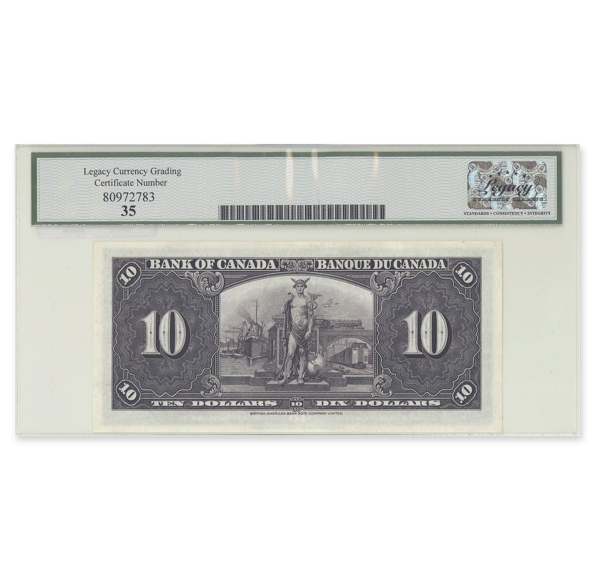 $10 1937 BC-24a Osborne-Towers Prefix A/D Legacy VF-35