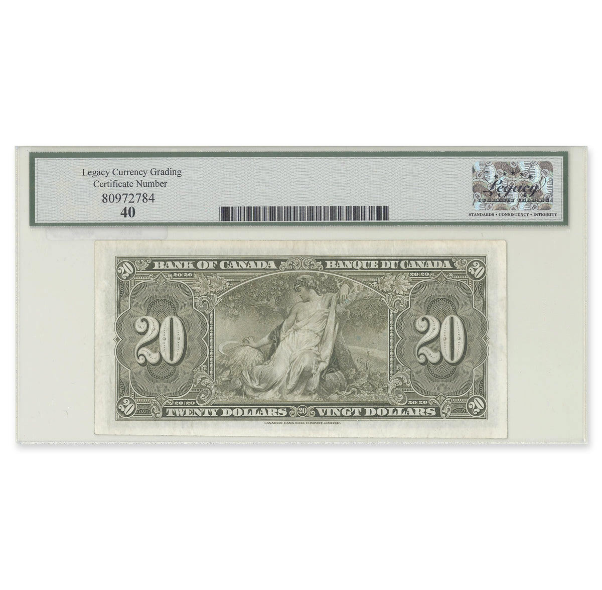 $20 1937 BC-25a Osborne-Towers Prefix A/E Legacy EF-40