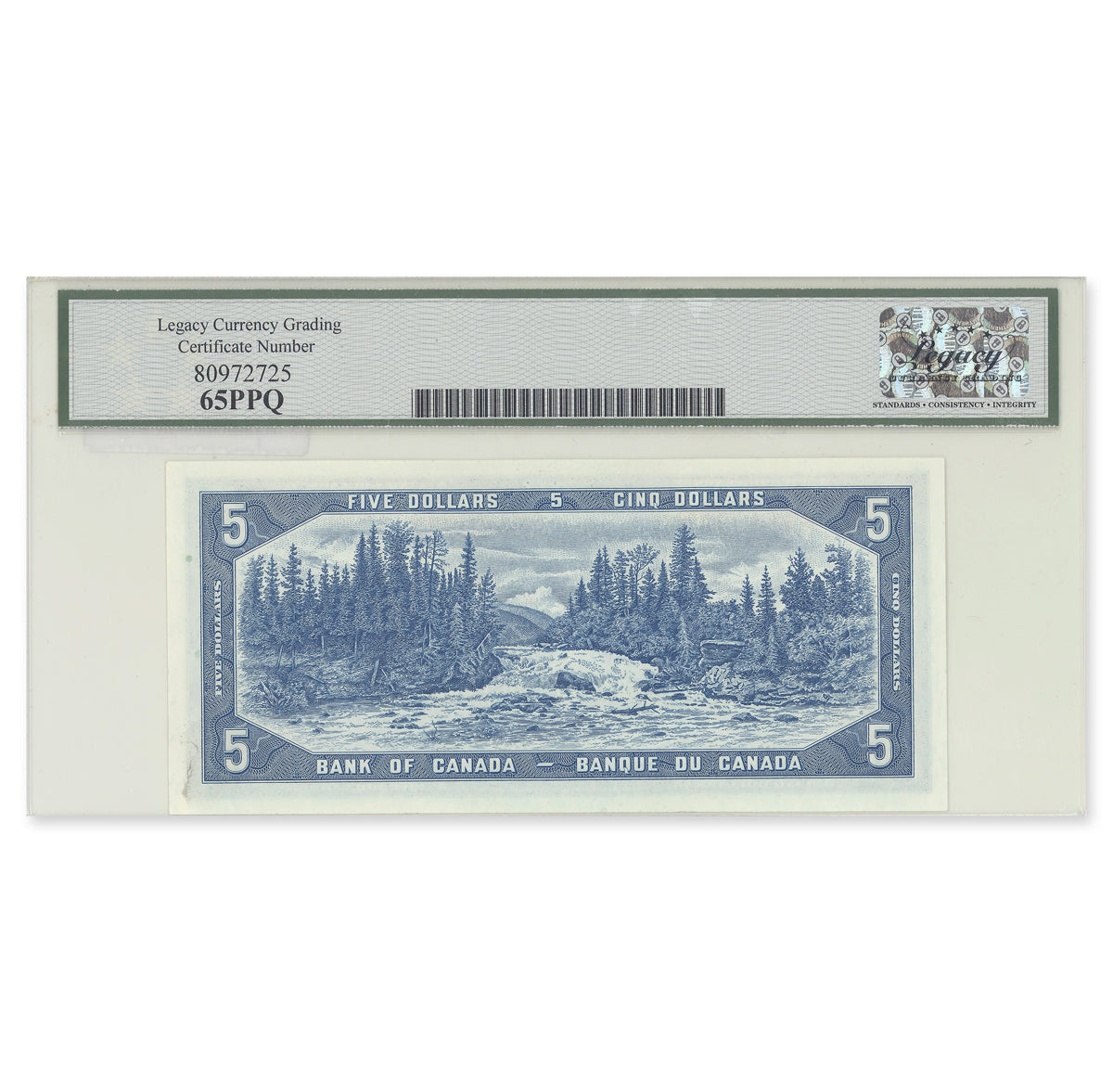 $5 1954 Devil's Face Series BC-31a Coyne-Towers Prefix C/C Legacy GUNC-65 PPQ