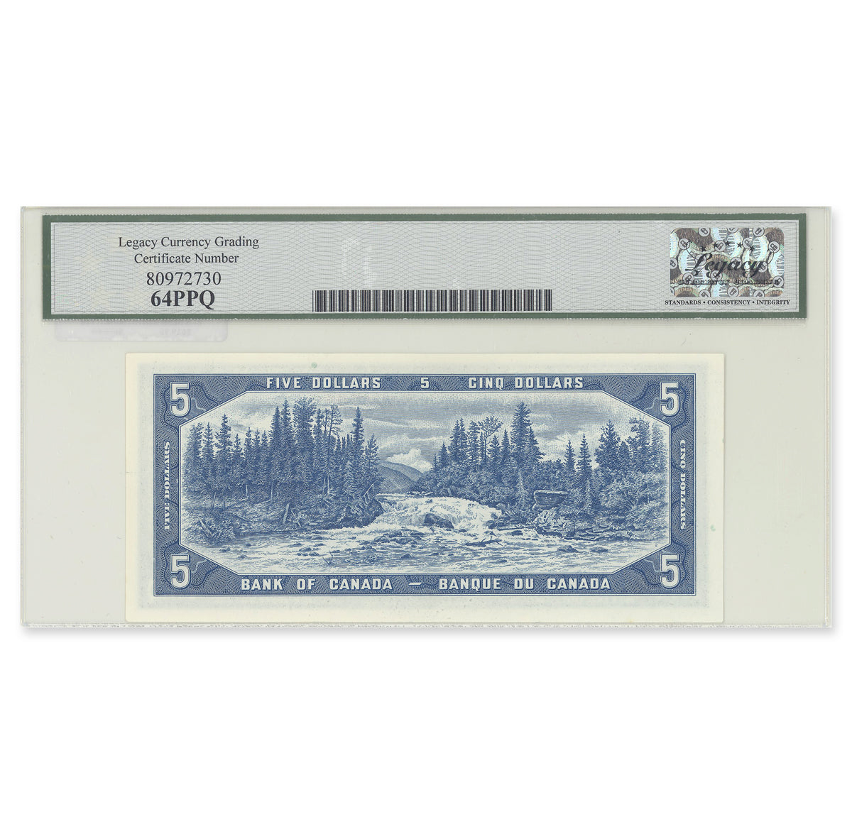 $5 1954 Devil's Face Series BC-31a Coyne-Towers Prefix C/C Legacy CUNC-64 PPQ