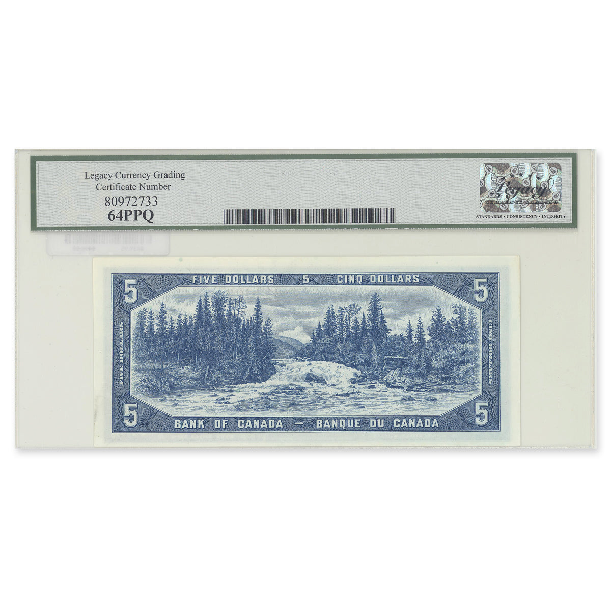 $5 1954 Devil's Face Series BC-31b Coyne-Towers Prefix D/C Legacy CUNC-64 PPQ