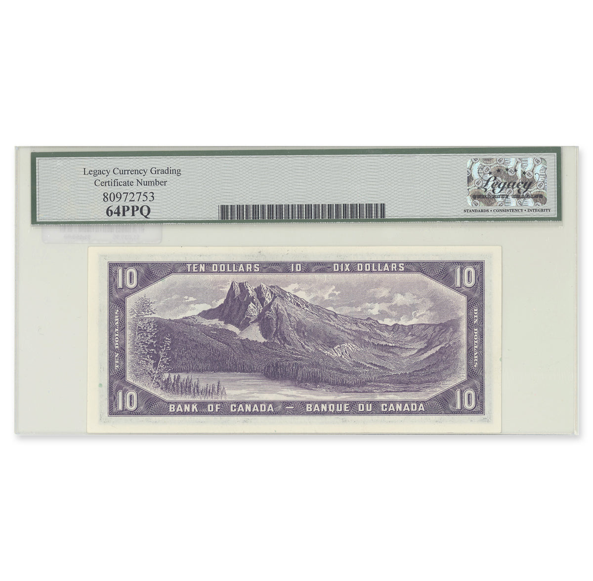 $10 1954 Devil's Face Series BC-32a Consecutive Coyne-Towers Prefix E/D Legacy CUNC-64 PPQ