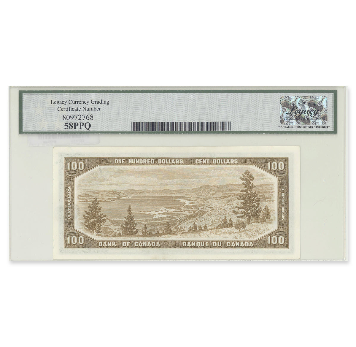 $100 1954 Devil's Face Series BC-35a Coyne-Towers Prefix A/J Legacy AU-58 PPQ