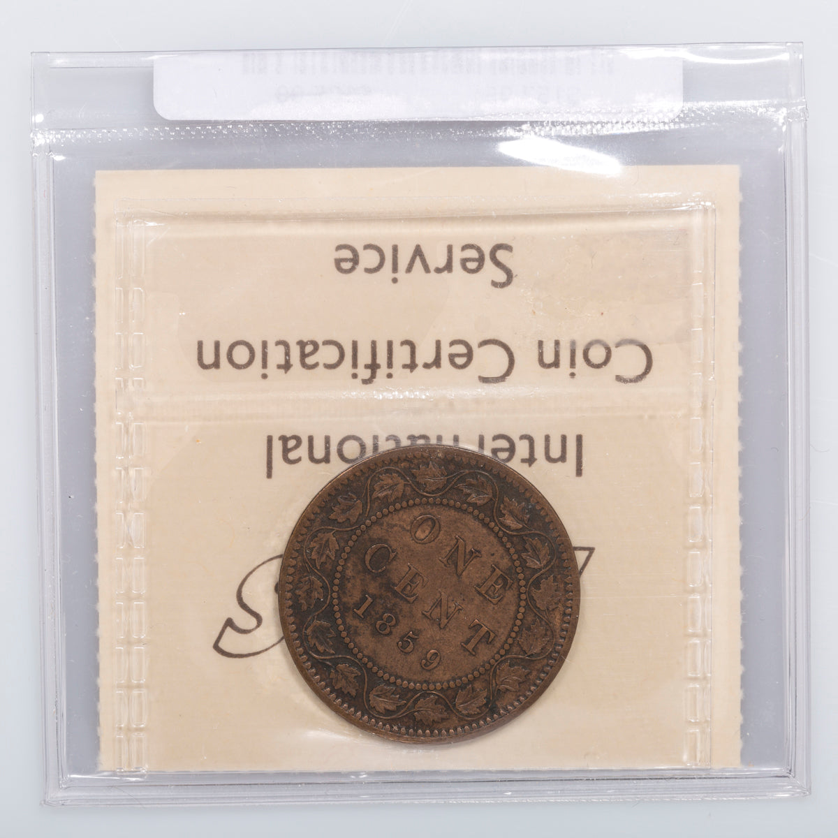 1 Cent 1859 DP N9 #2 ICCS VF-20