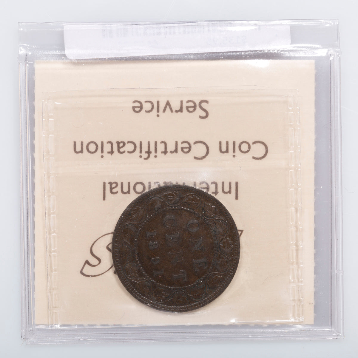 1 Cent 1891 LL SD Obv 2 ICCS F-15