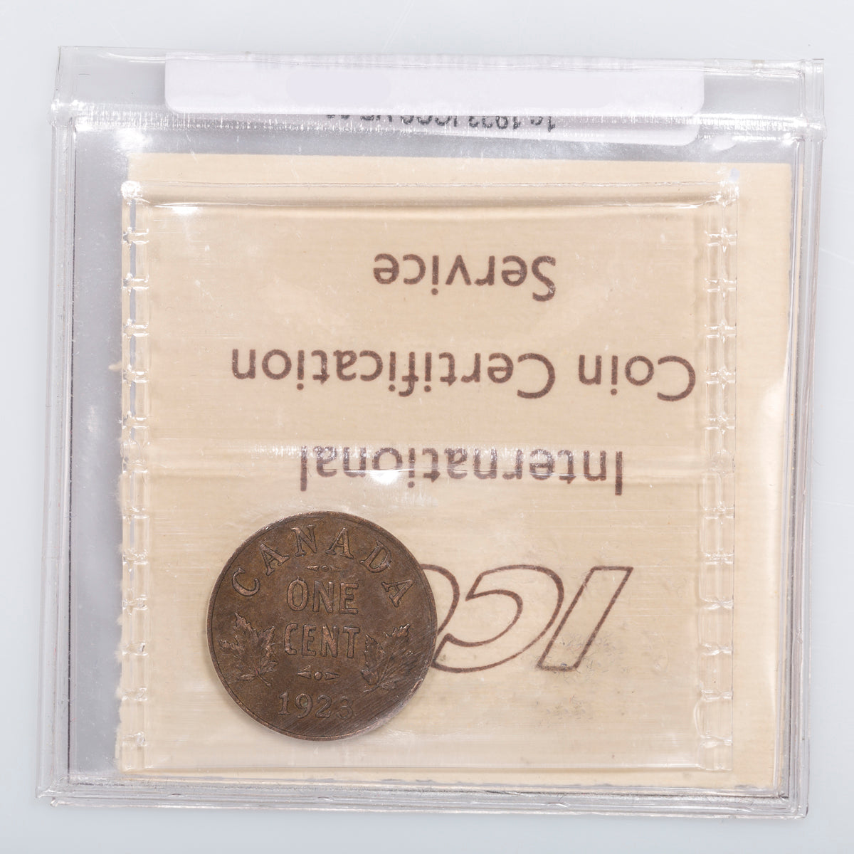 1 Cent 1923 ICCS VF-30