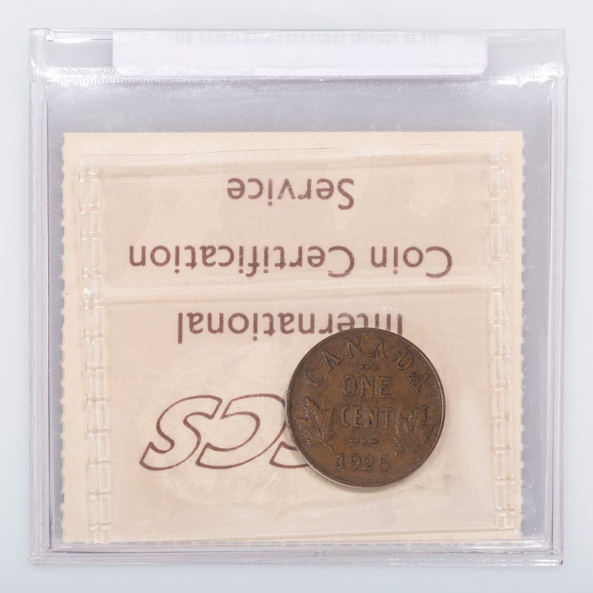 1 Cent 1925 ICCS VF-30