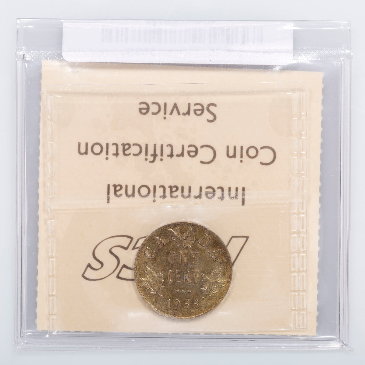 1 Cent 1933 ICCS MS-63 Red and Brown